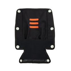Backplate soft pad with buoy pocket without bolts and nuts