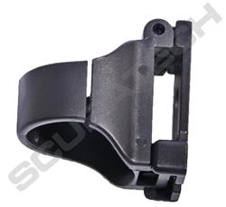 Snap fastener for snorkel with lock