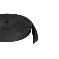 Webbing belt standard, 50mm 2,2mm - black